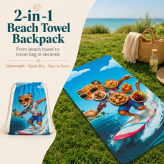 Compact Beach Towel Mat
