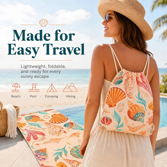 2-in-1 Foldable Beach Towel