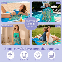 Double-Sided Plush Beach Towel