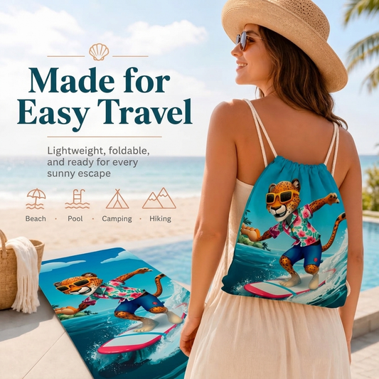 Compact Beach Towel Mat