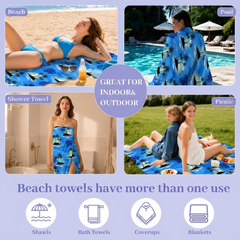 Plush Travel Beach Towel
