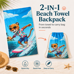 Compact Beach Towel Mat