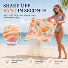 2-in-1 Foldable Beach Towel