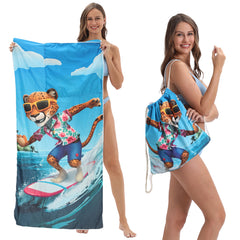 Compact Beach Towel Mat