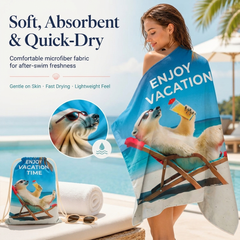 Travel-Ready Beach Towel