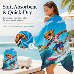 Compact Beach Towel Mat