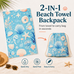 Lightweight Beach Towel Mat