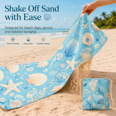 Lightweight Beach Towel Mat