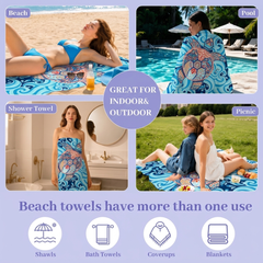 Sand-Free Plush Towel