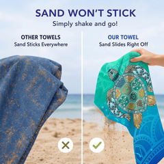 Double-Sided Plush Beach Towel