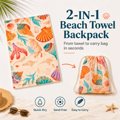 2-in-1 Foldable Beach Towel