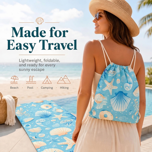 Lightweight Beach Towel Mat