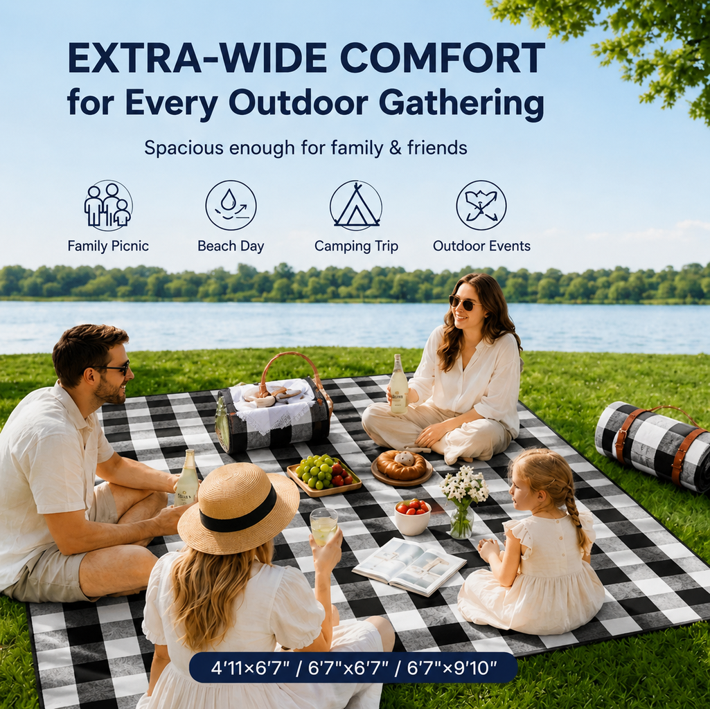 Foldable Beach Picnic Blanket