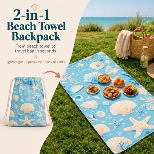 Lightweight Beach Towel Mat