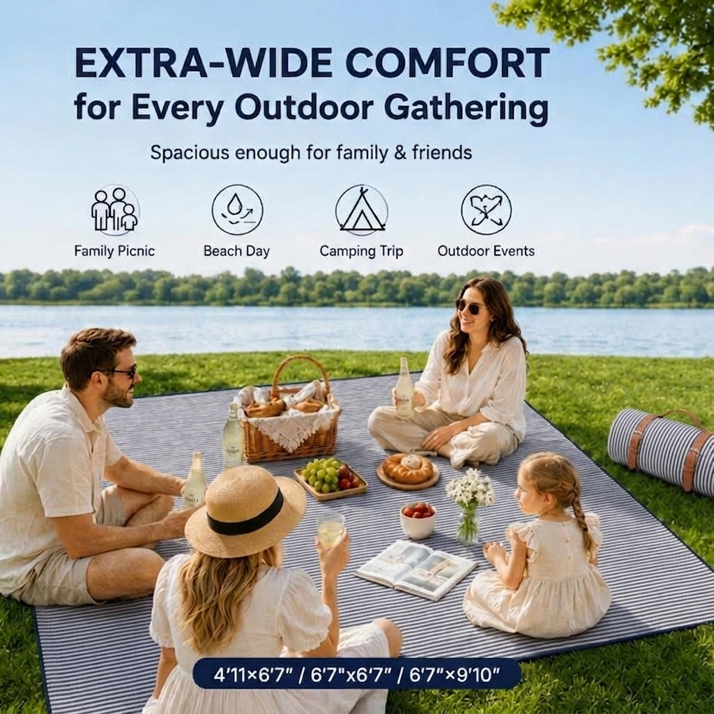 Family Size Picnic Blanket