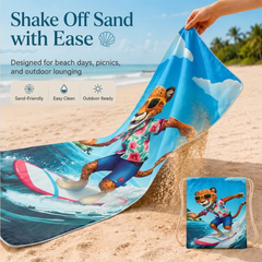 Compact Beach Towel Mat