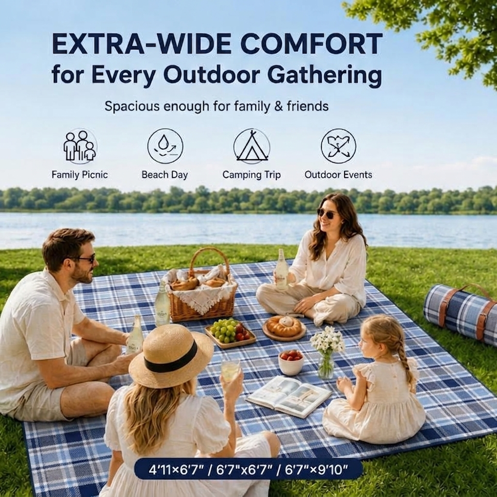 Portable Beach Picnic Blanket
