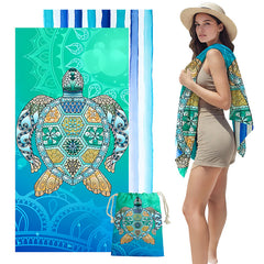 Double-Sided Plush Beach Towel