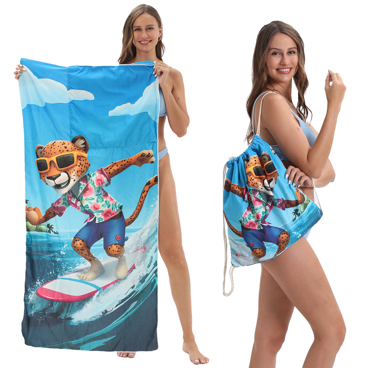 Compact Beach Towel Mat